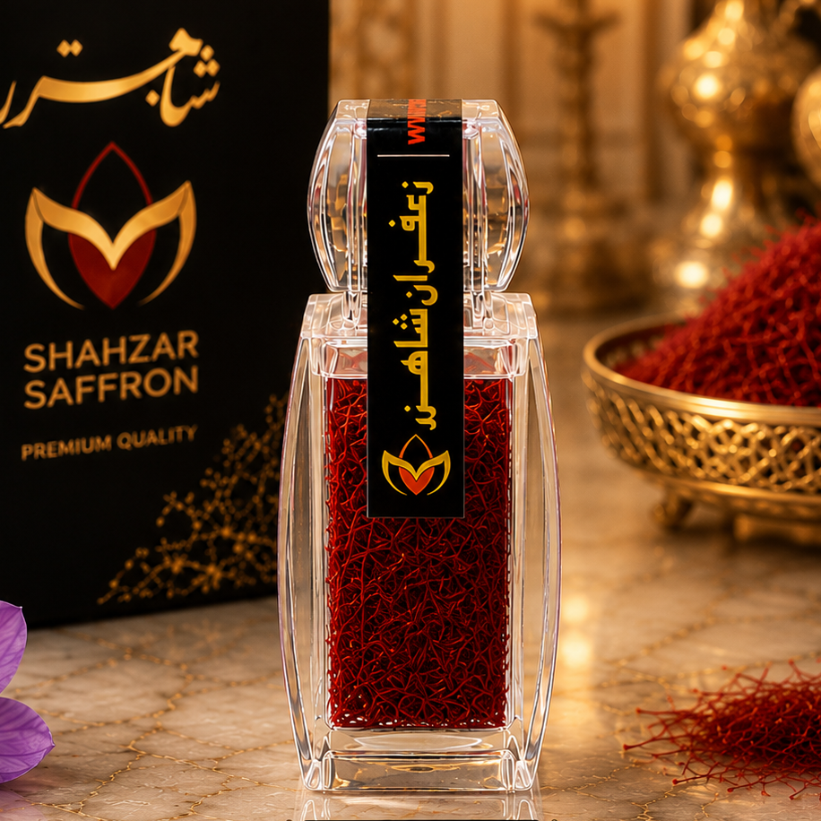 Premium Iranian Saffron | Crystal Container 2 g